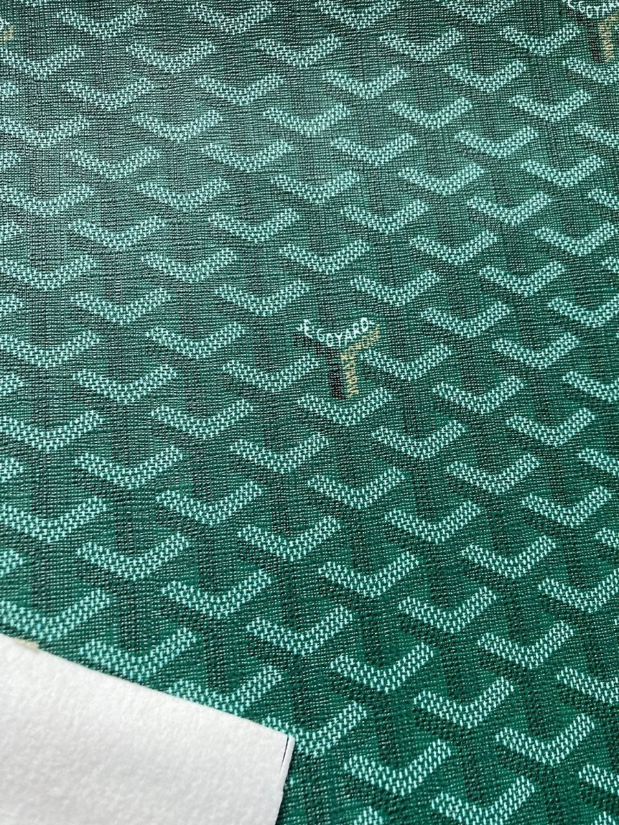 Dark Green Goyard Vinyl for Custom Sneakers Air Force One - mingfabricstore