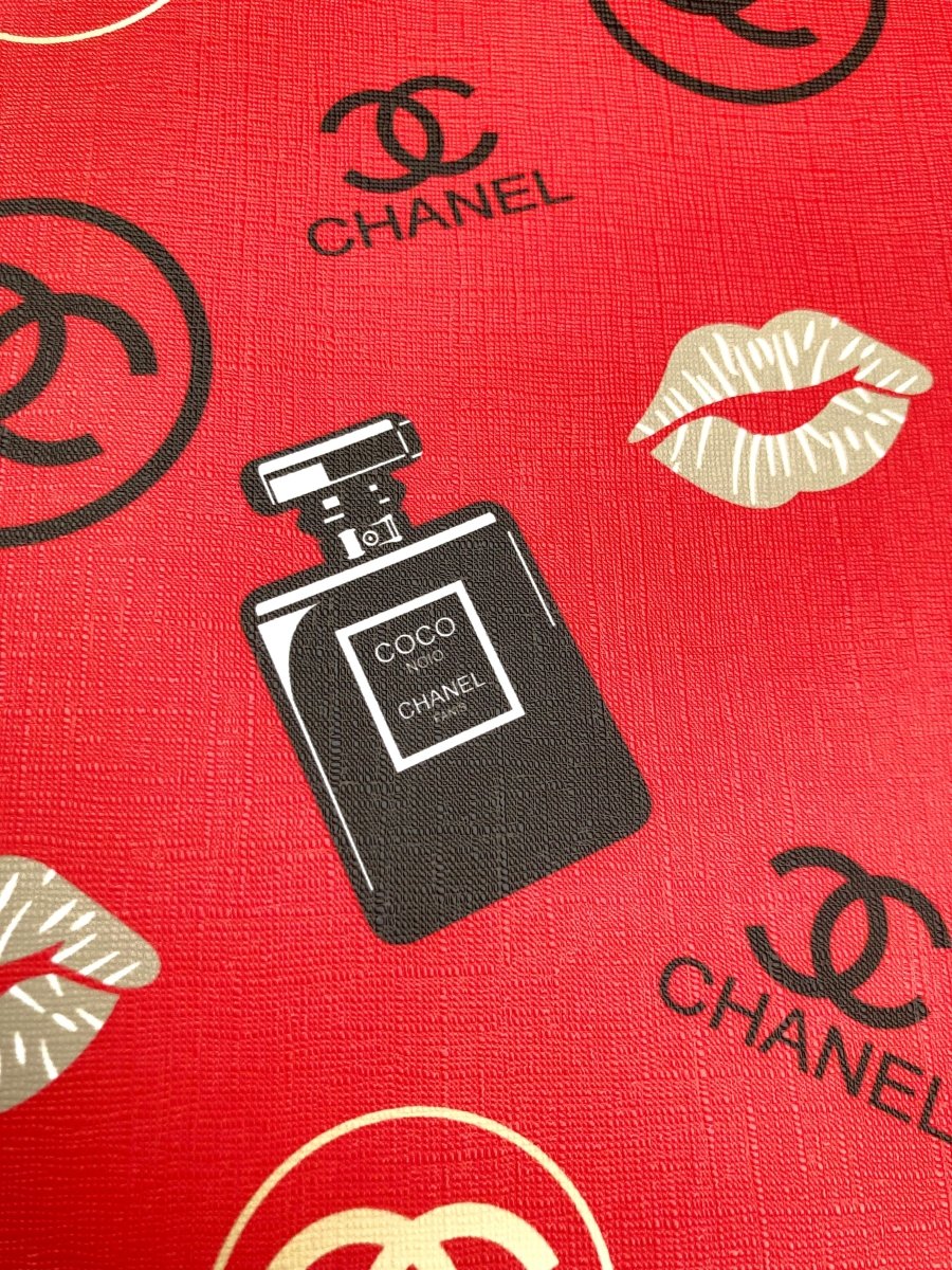 Designer Chanel Crafts Leather Fabric for Sneakers Upholstery - mingfabricstore