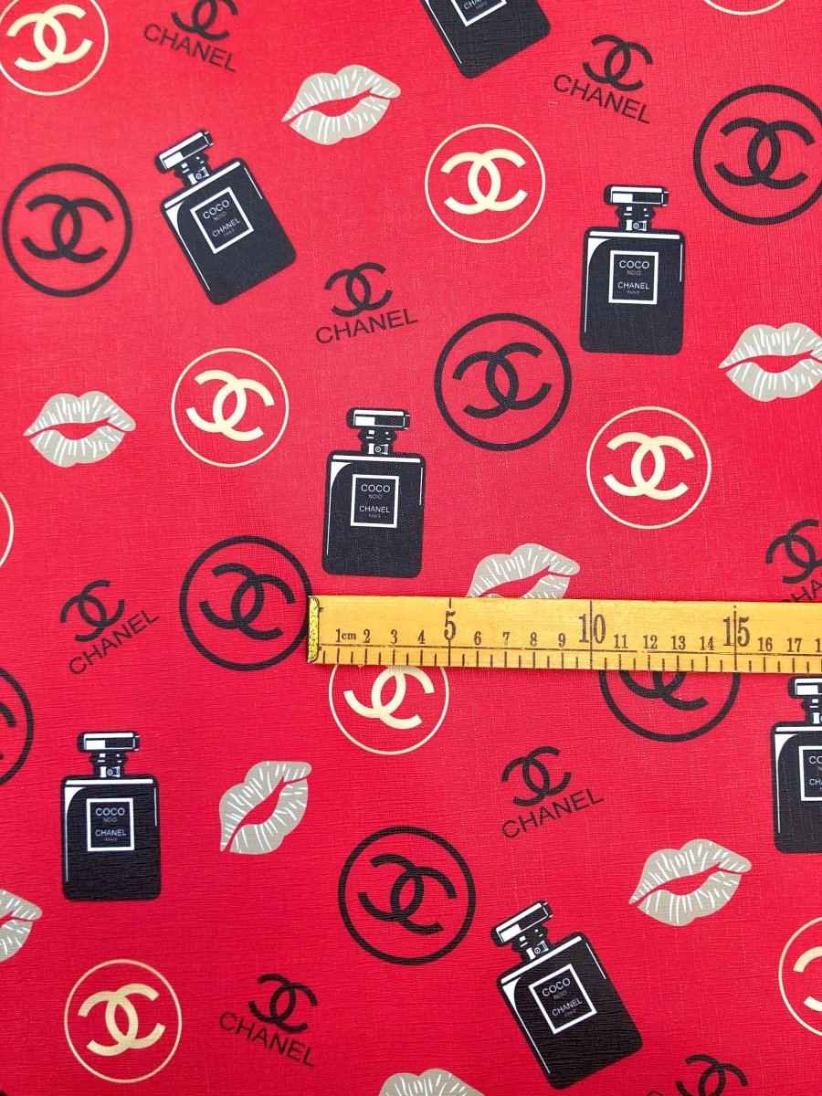 Designer Chanel Crafts Leather Fabric for Sneakers Upholstery - mingfabricstore