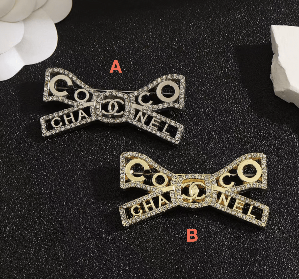 Designer Inspired Chanel Bow Brooches for Women - mingfabricstore