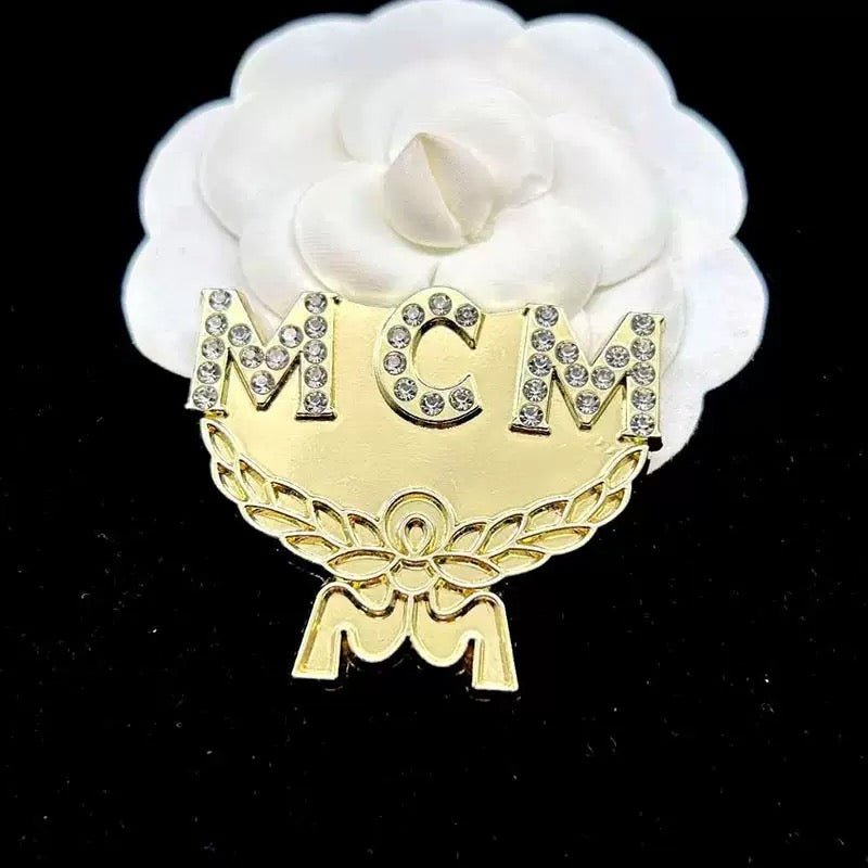 Designer Inspired M Brooches for Women - mingfabricstore