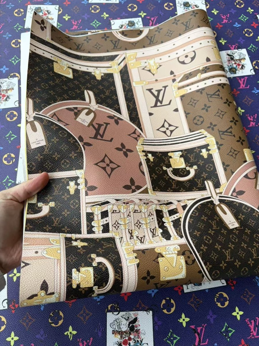 Designer Louis Vuitton LV Bag Leather for Custom DIY Crafts - mingfabricstore