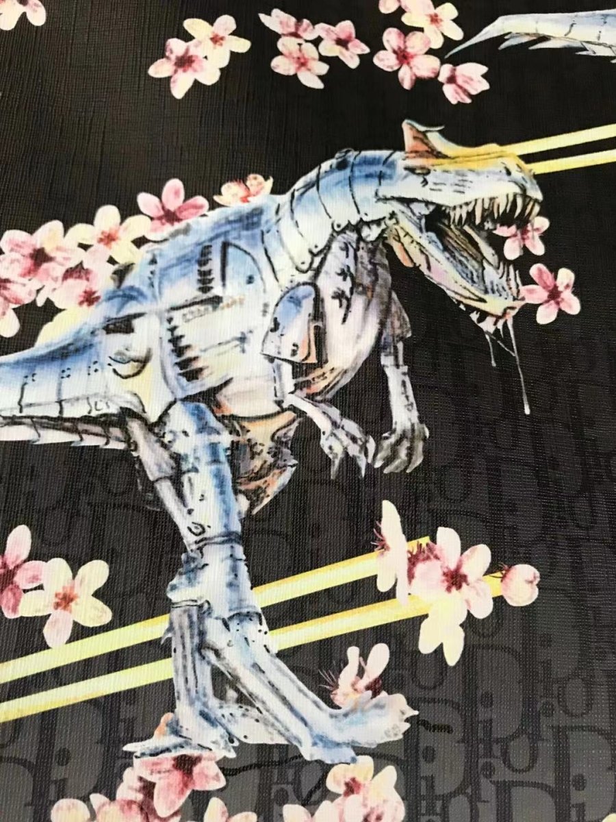 Dior Dinosaur Leather Material for Shoe Custom and Bag - mingfabricstore