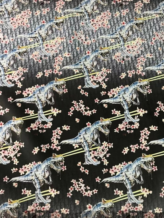 Dior Dinosaur Leather Material for Shoe Custom and Bag - mingfabricstore