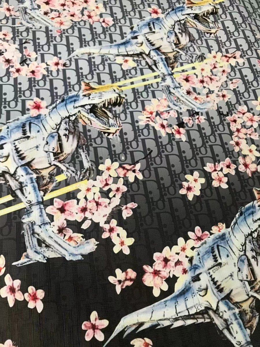 Dior Dinosaur Leather Material for Shoe Custom and Bag - mingfabricstore