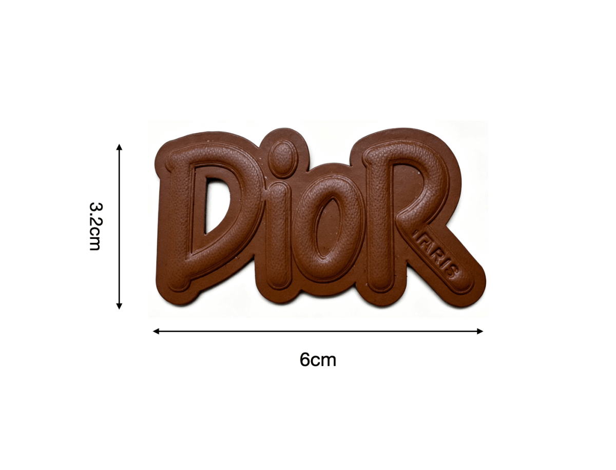 Dior Vintage Leather Tag Label Patch for Handmade Crafts DIY - mingfabricstore