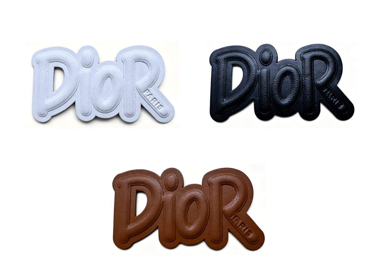 Dior Vintage Leather Tag Label Patch for Handmade Crafts DIY - mingfabricstore