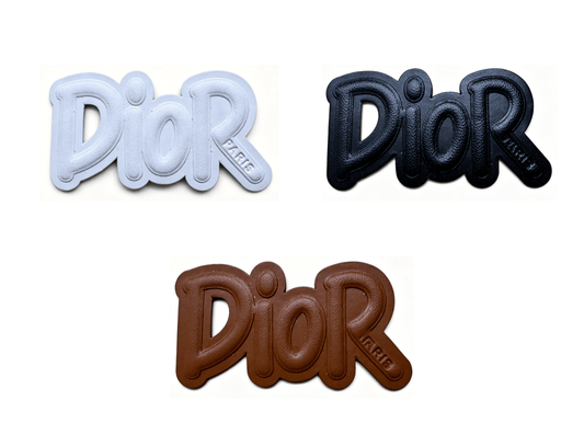 Dior Vintage Leather Tag Label Patch for Handmade Crafts DIY - mingfabricstore