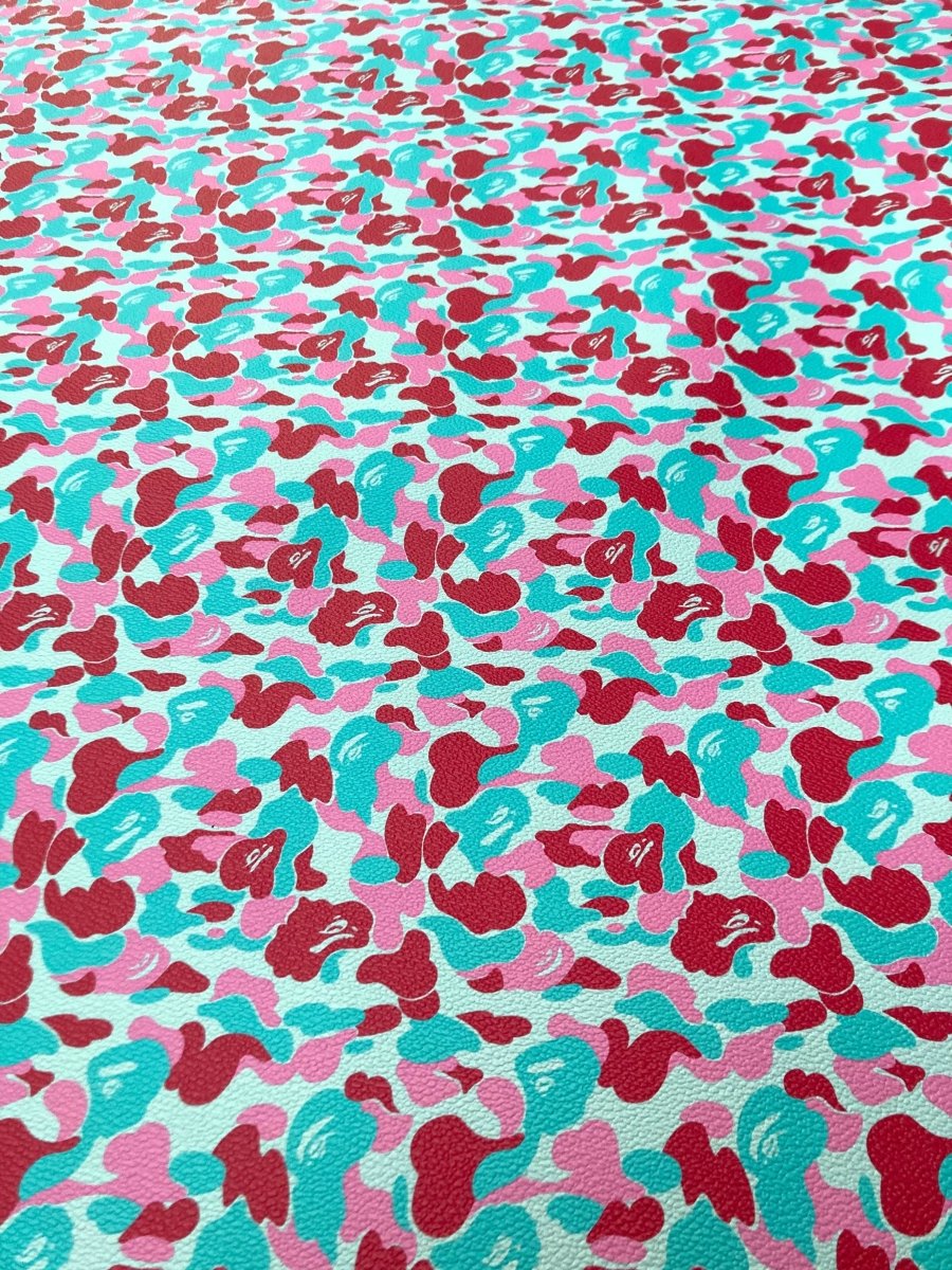 DIY Custom Blue Pink Bape for Girl Sneakers - mingfabricstore