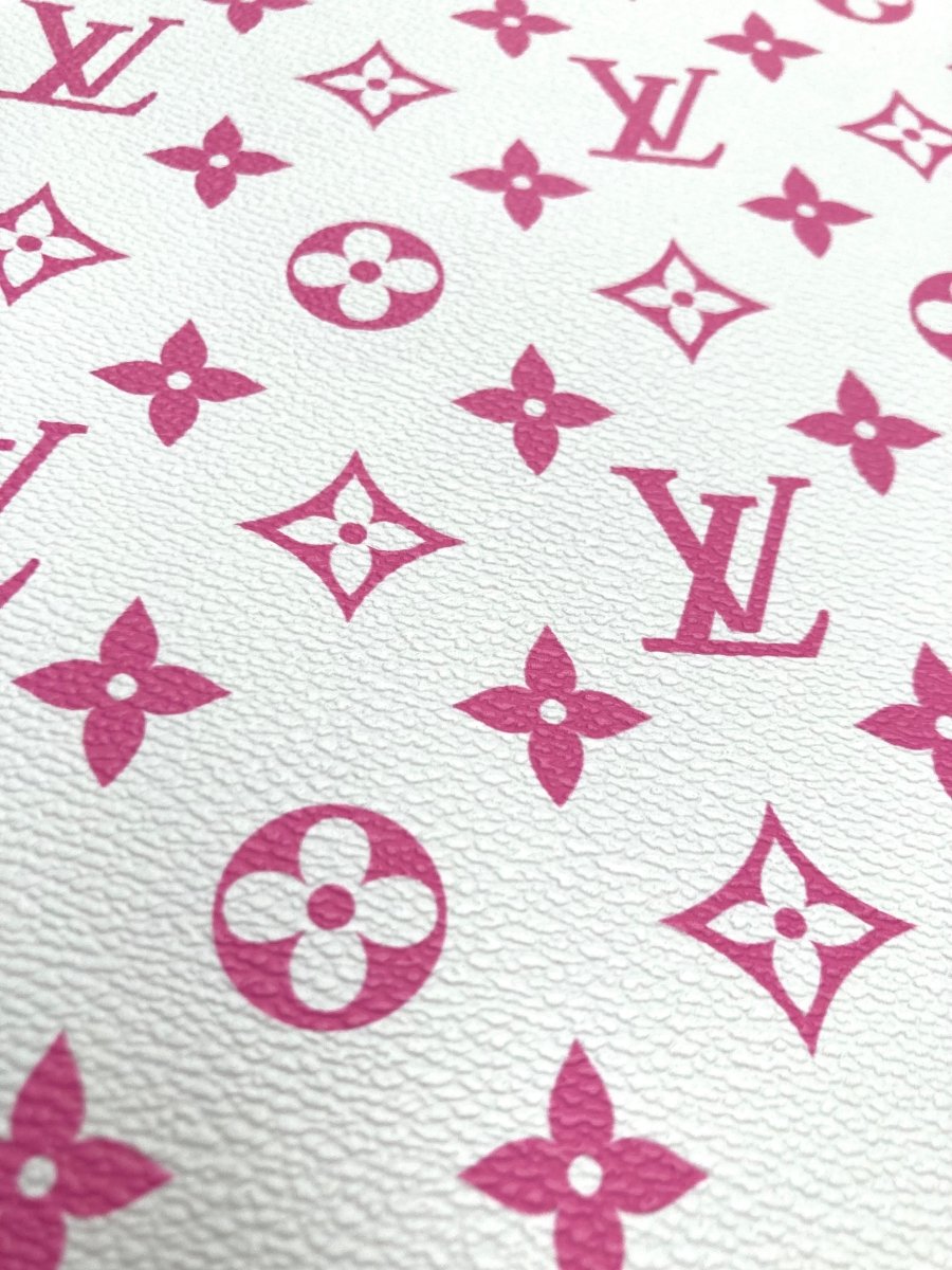 DIY Handmade Crafts Baby Pink LV for Custom Sneakers Bag Upholstery - mingfabricstore