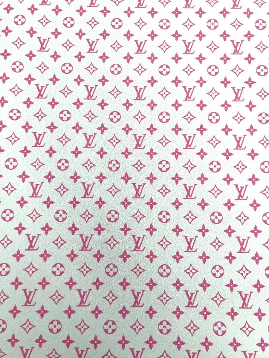 DIY Handmade Crafts Baby Pink LV for Custom Sneakers Bag Upholstery - mingfabricstore