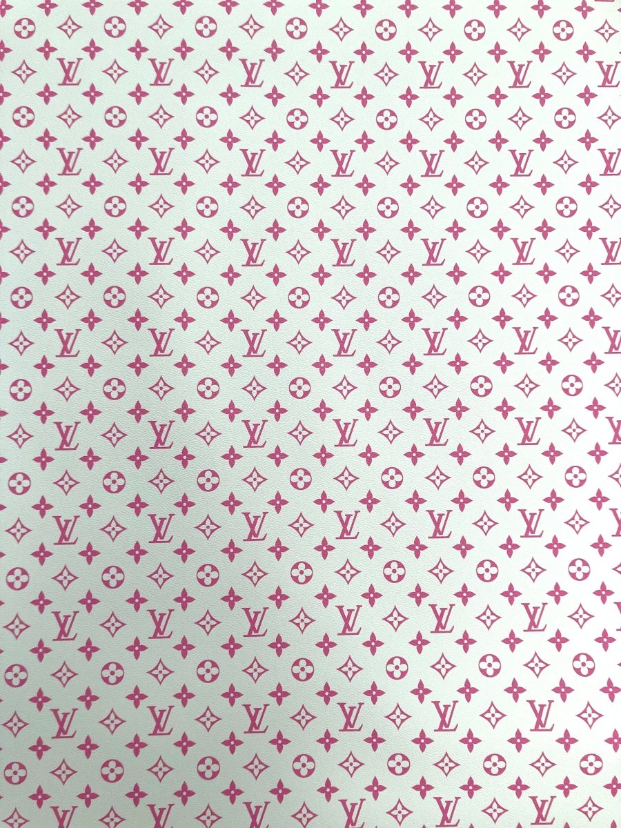 DIY Handmade Crafts Baby Pink LV for Custom Sneakers Bag Upholstery - mingfabricstore