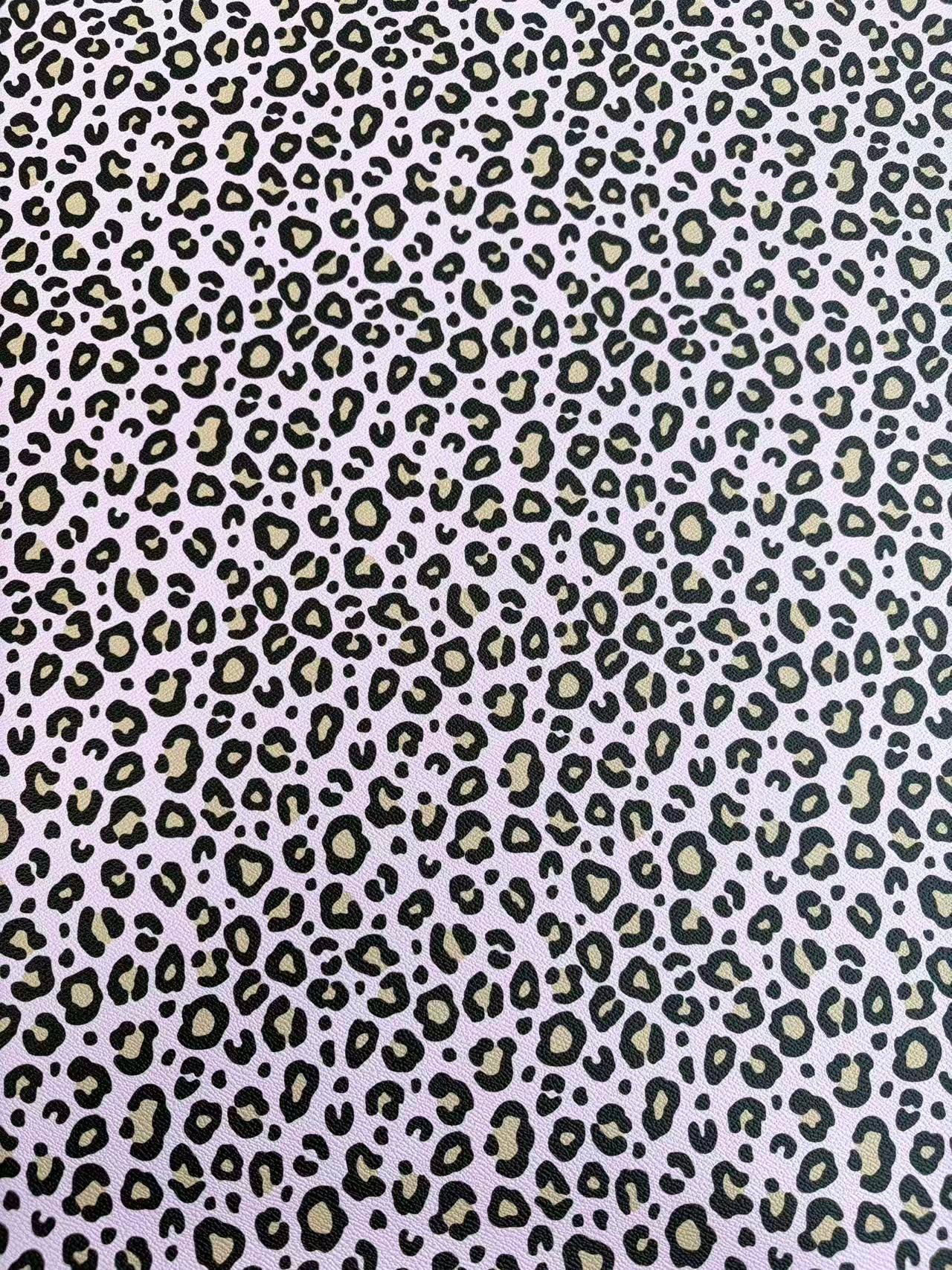 Pink Leopard Leather Sheet for Boujee Custom Crafts Projects