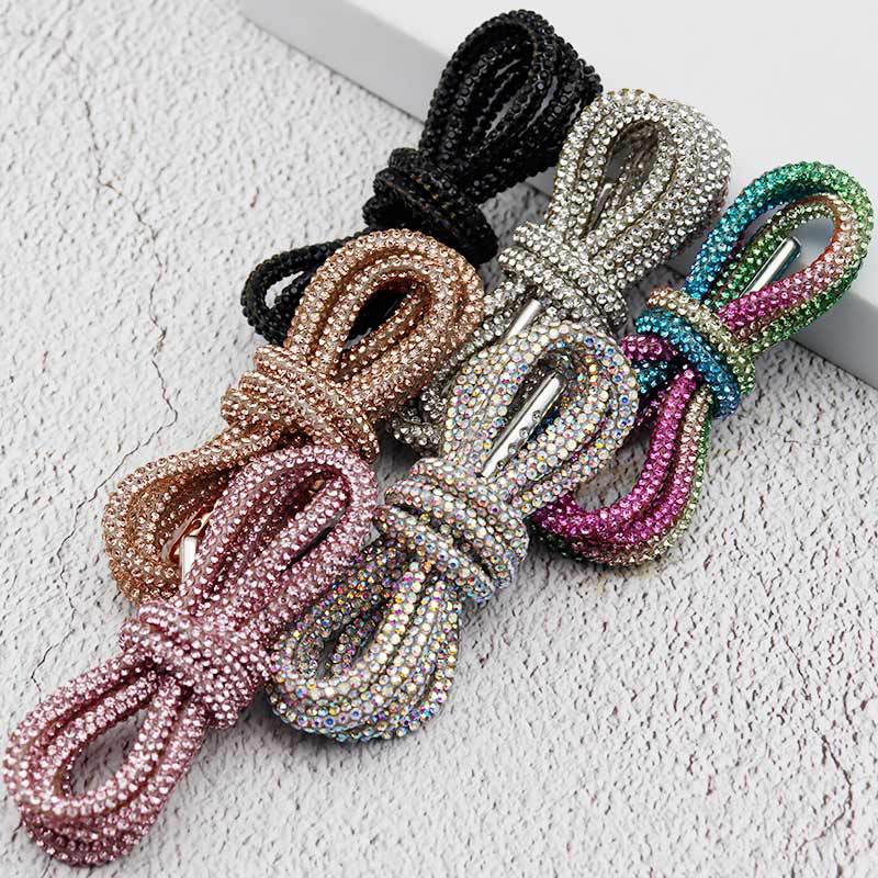 Bling Shiny Diamond Shoelace Custom Sneakers for AF1 DIY