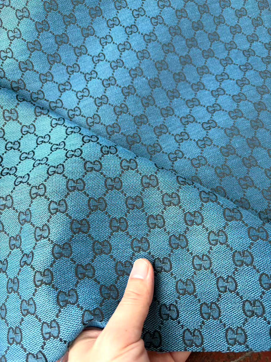Blue Gucci Sewing Fabric Tie Custom DIY Crafts Sneakerhead Upholstery