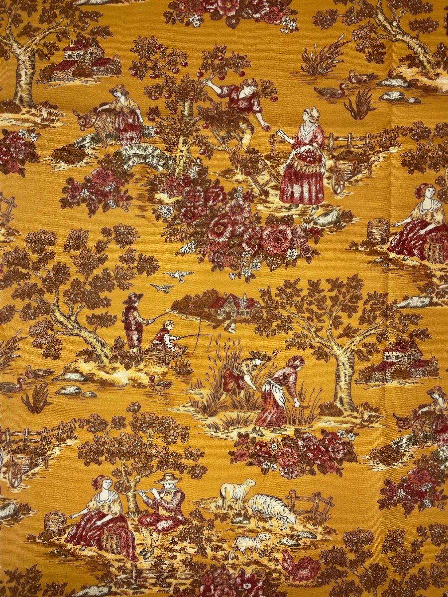 Elegant Classic Art Pattern Cotton Canvas Fabric for Sewing Handmade Project - mingfabricstore