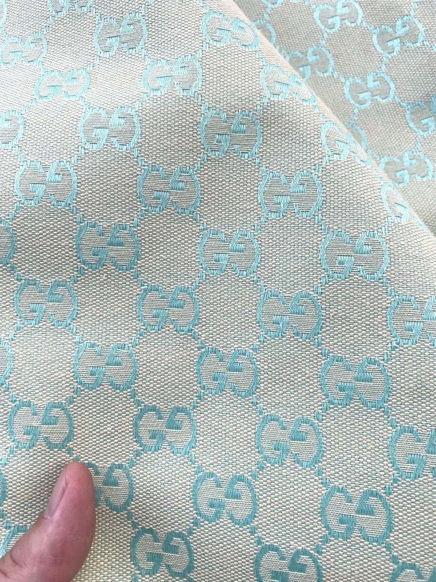 Elegant Green Gucci Designer Fabric for Custom Sneakers Sewing - mingfabricstore