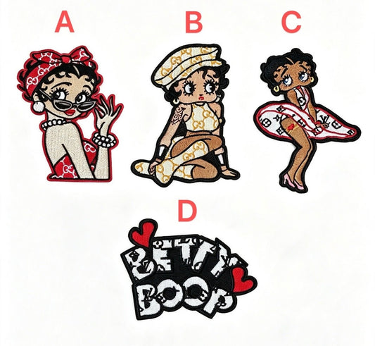 Embroidery Betty Patches Custom Clothing Jackets - mingfabricstore