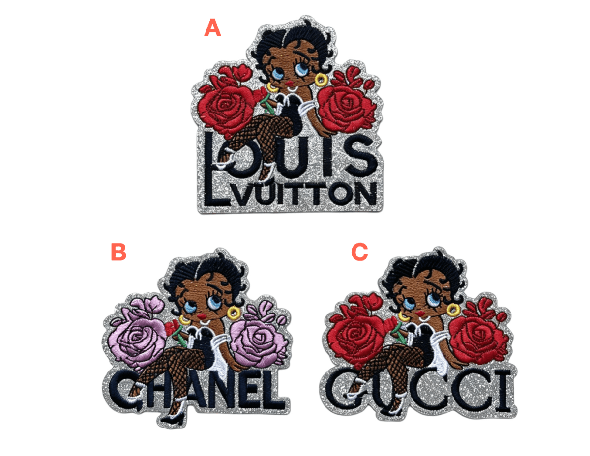 Embroidery Betty Patches Custom Clothing Jackets - mingfabricstore