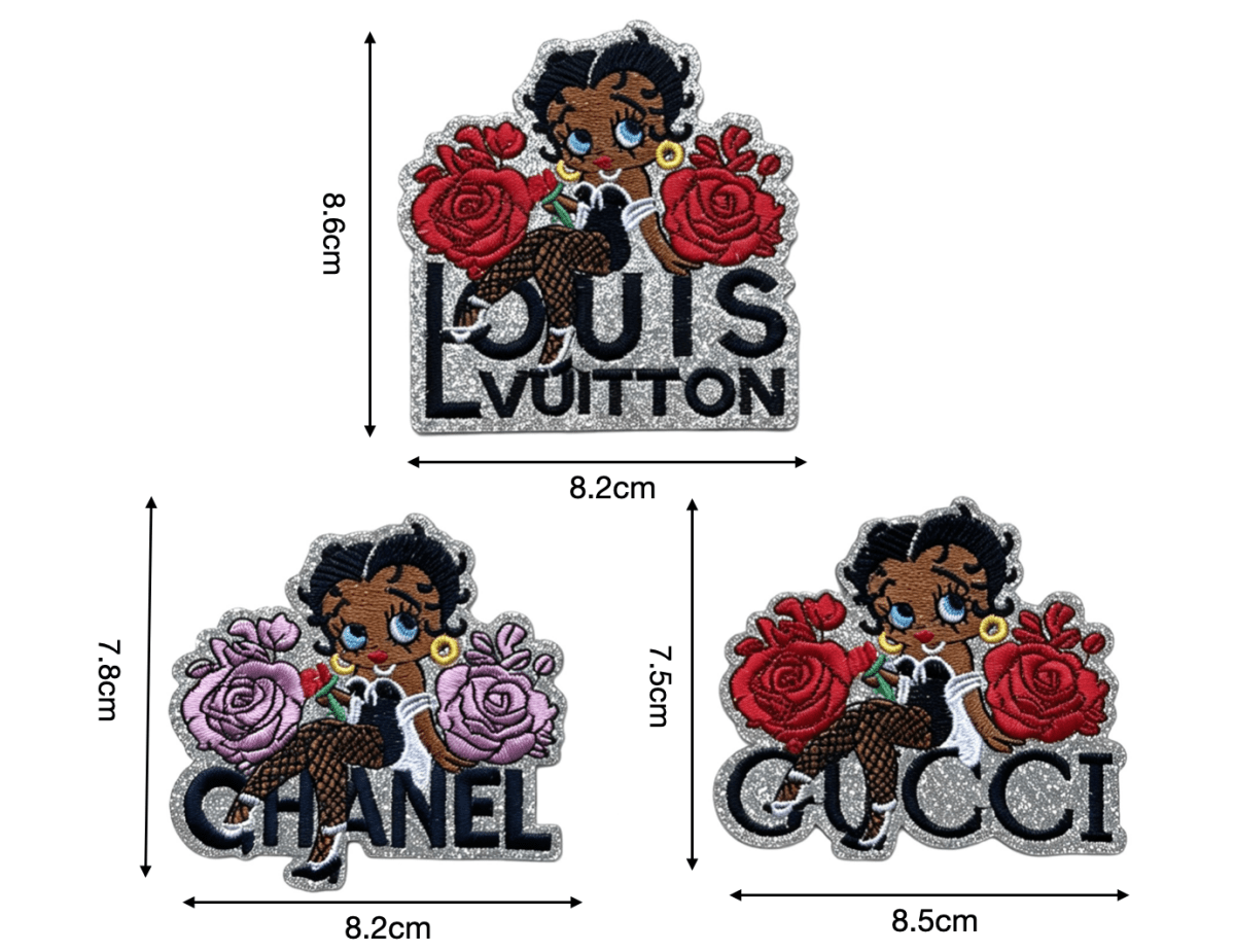 Embroidery Betty Patches Custom Clothing Jackets - mingfabricstore