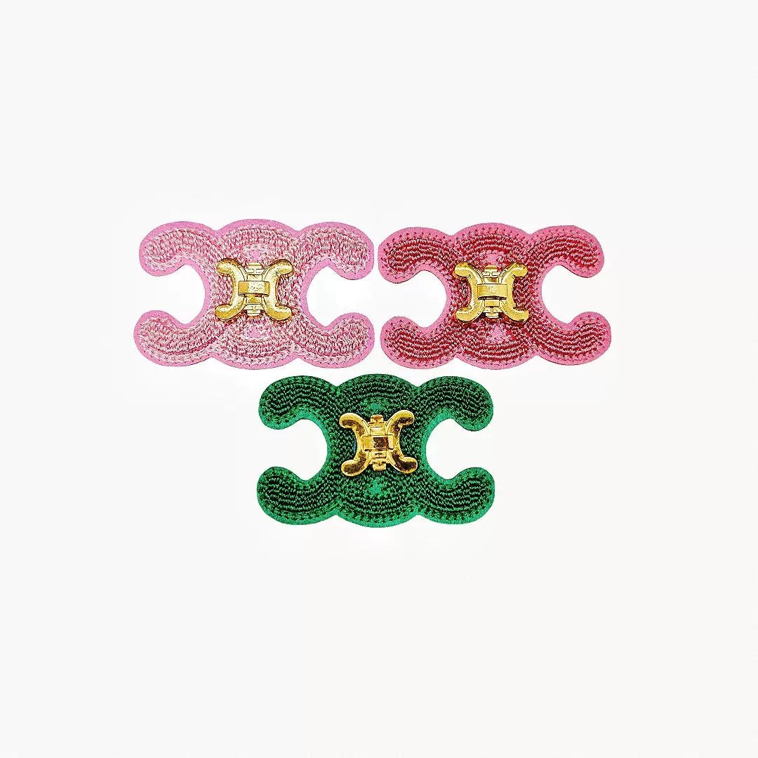Embroidery Celine Patches Custom Clothing Jackets - mingfabricstore