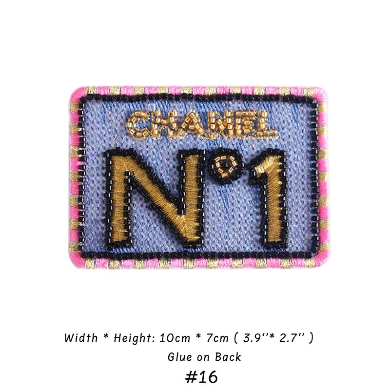 Embroidery Chanel Patches Custom Clothing Jackets - mingfabricstore