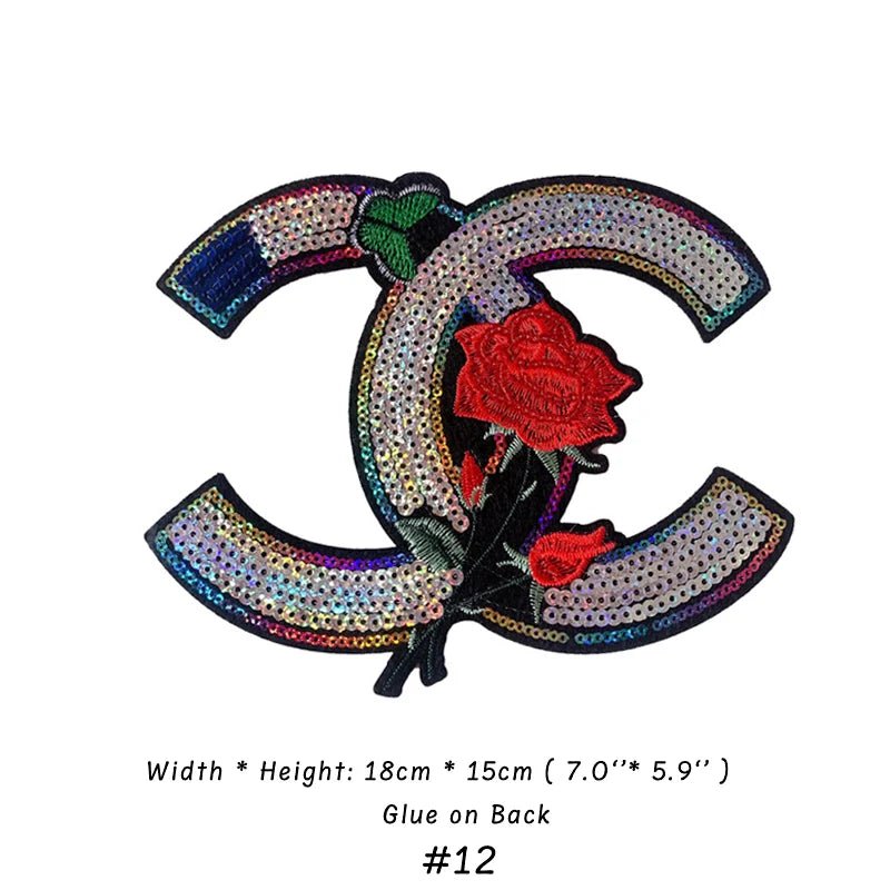 Embroidery Chanel Patches Custom Clothing Jackets - mingfabricstore