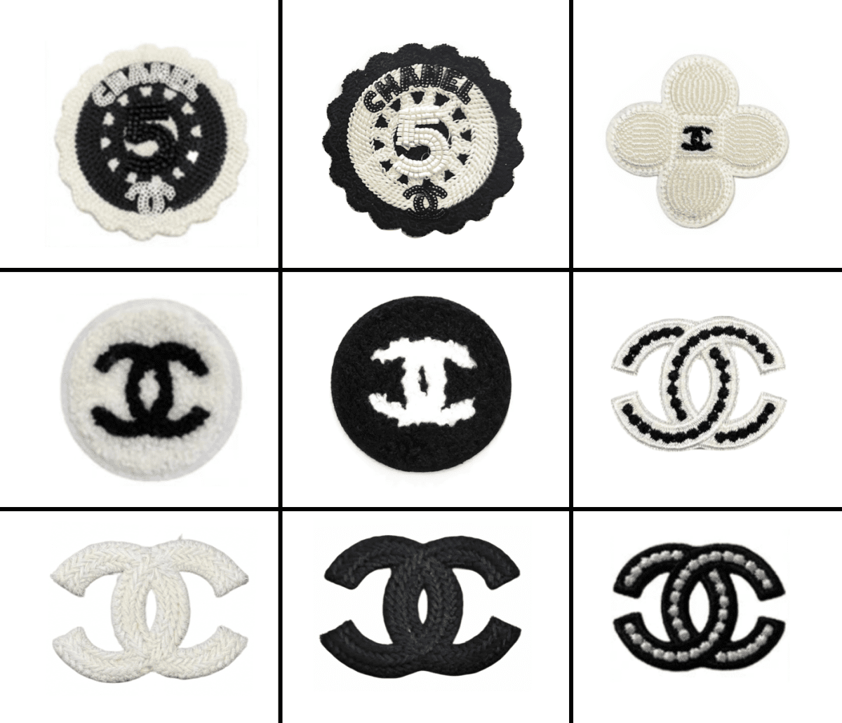 Embroidery Chanel Patches Custom Clothing Jackets - mingfabricstore