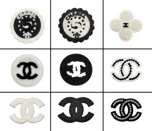 Embroidery Chanel Patches Custom Clothing Jackets - mingfabricstore