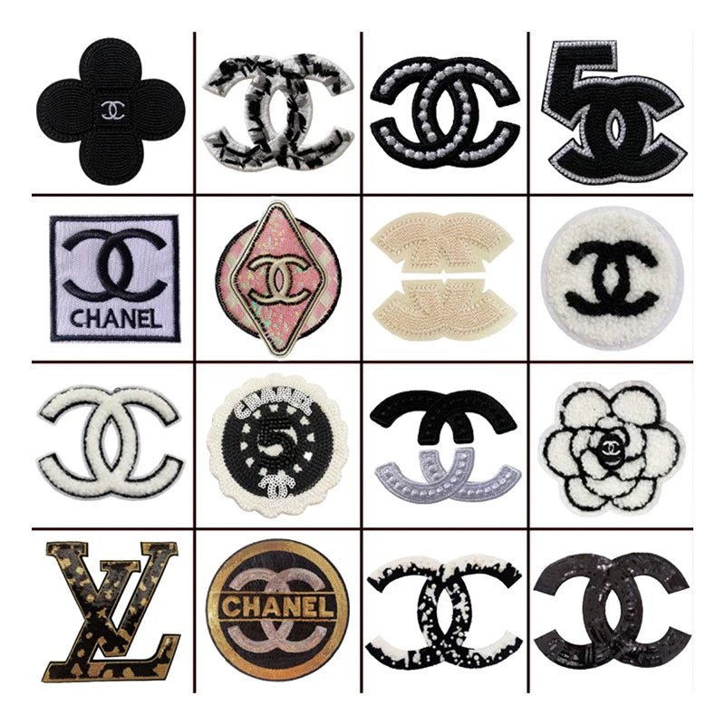 Embroidery Chanel Patches Custom Clothing Jackets - mingfabricstore