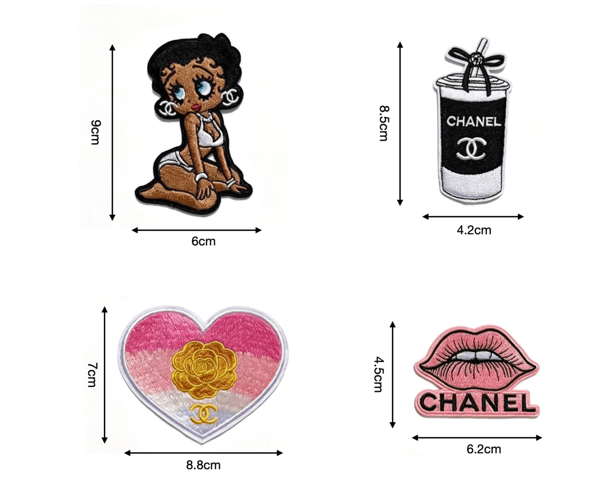 Embroidery Chanel Patches Custom Clothing Jackets - mingfabricstore