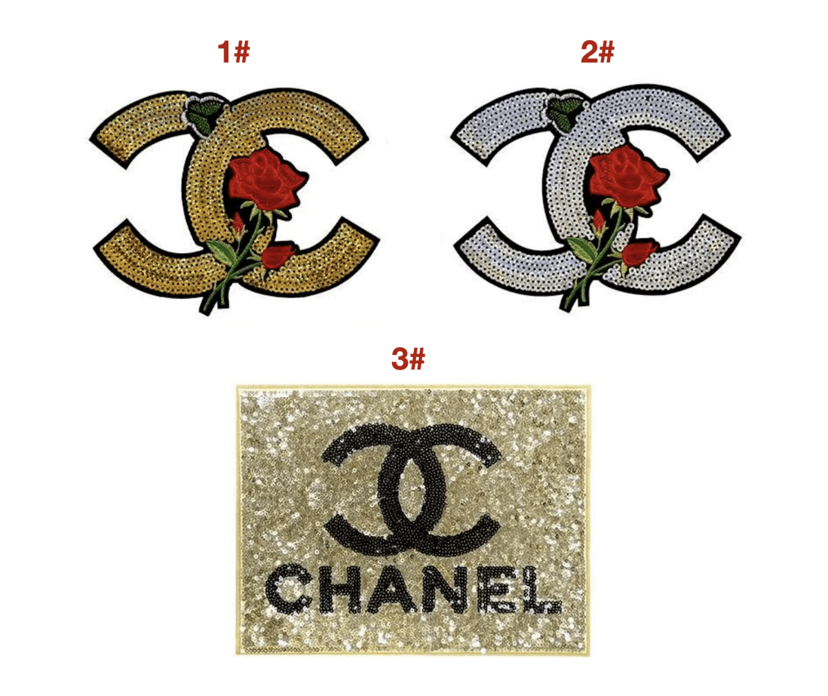 Embroidery Chanel Patches Custom Clothing Jackets - mingfabricstore