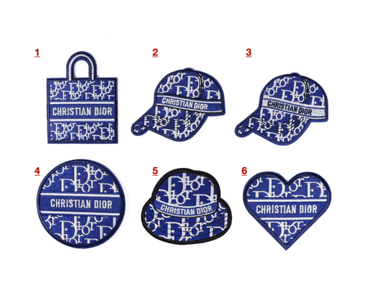 Embroidery Dior Patches Custom Clothing Jackets - mingfabricstore