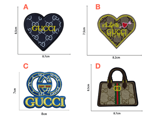 Embroidery Gucci iron on Patches Custom Clothing Jackets - mingfabricstore