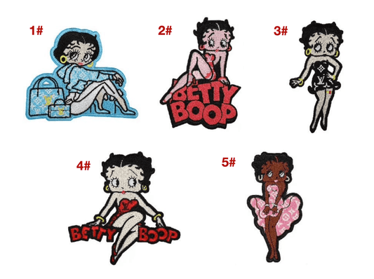 Embroidery LV Betty Patches Custom Clothing Jackets - mingfabricstore