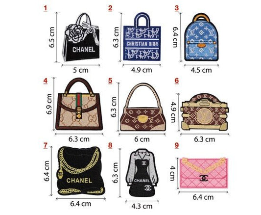 Embroidery LV Chanel Dior iron on Patches Custom Clothing Jackets - mingfabricstore