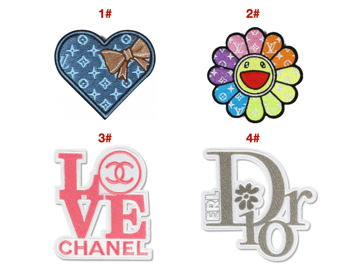 Embroidery LV Chanel Dior Patches Custom Clothing Jackets - mingfabricstore