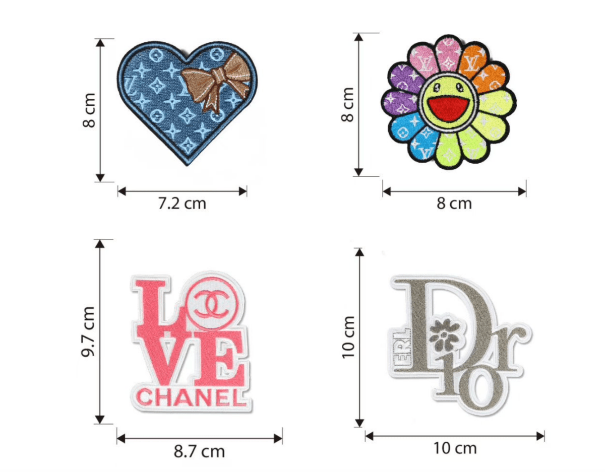 Embroidery LV Chanel Dior Patches Custom Clothing Jackets - mingfabricstore