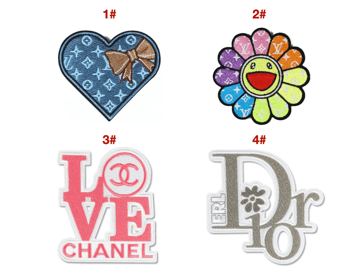 Embroidery LV Chanel Dior Patches Custom Clothing Jackets - mingfabricstore