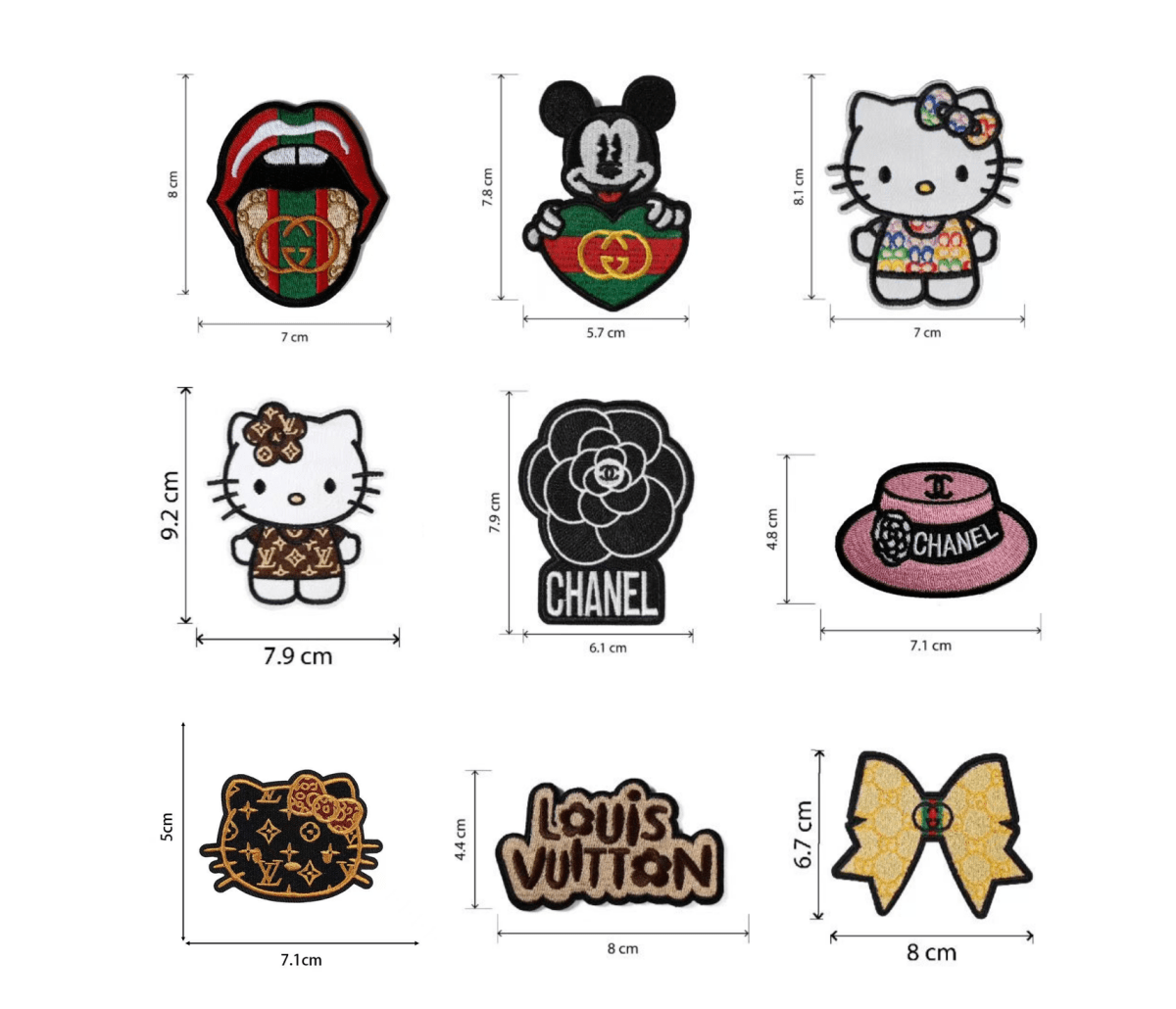 Embroidery LV Chanel Gucci patches Custom Clothing Jackets - mingfabricstore