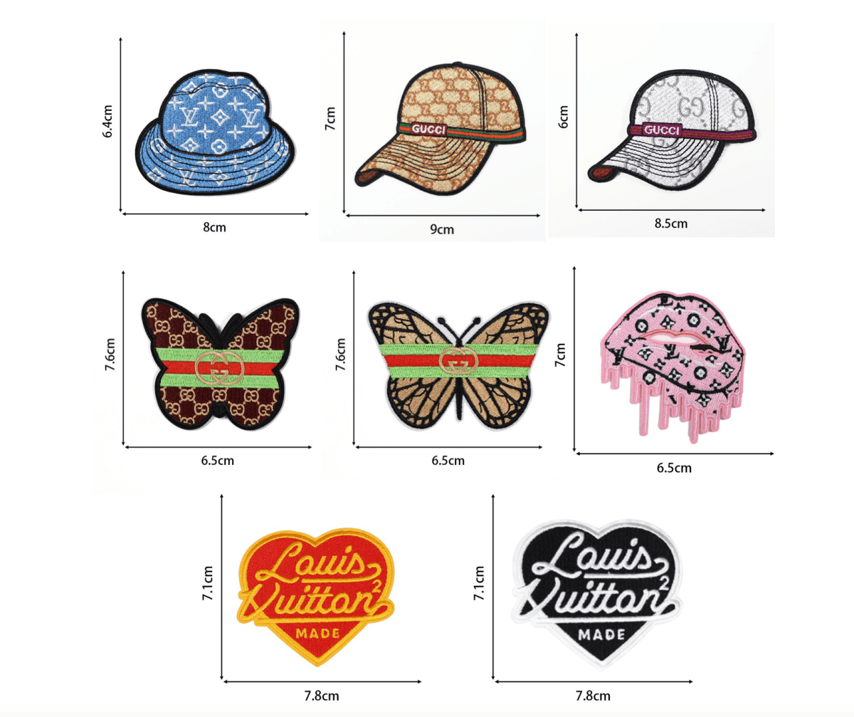 Embroidery LV Gucci Patches Custom Clothing Jackets - mingfabricstore