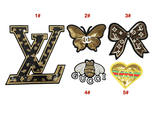 Embroidery LV Gucci Patches Custom Clothing Jackets - mingfabricstore