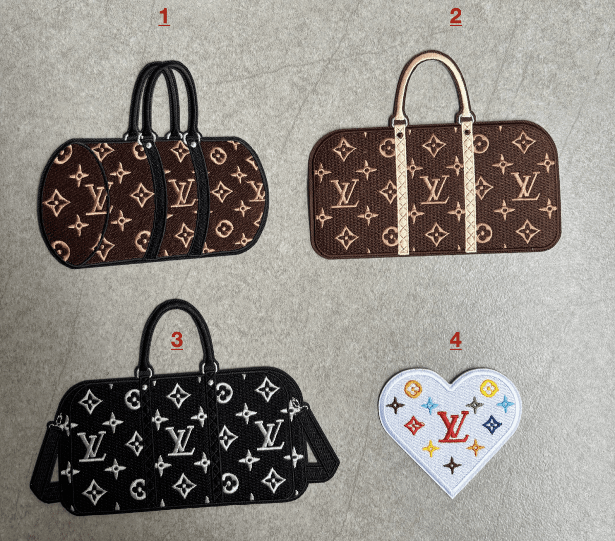 Embroidery LV Patches Custom Clothing Jackets - mingfabricstore