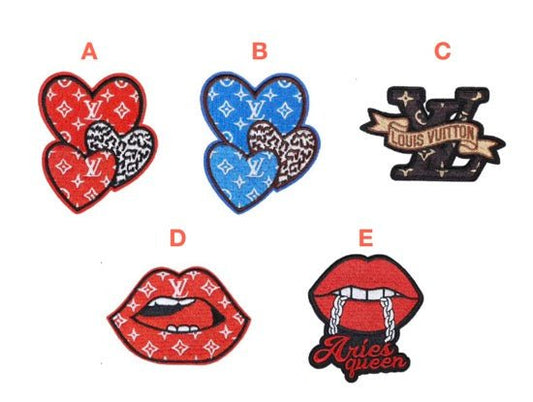 Embroidery LV Patches Custom Clothing Jackets - mingfabricstore