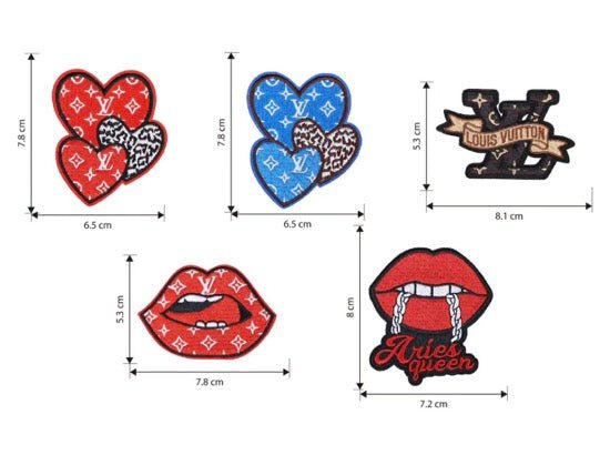 Embroidery LV Patches Custom Clothing Jackets - mingfabricstore