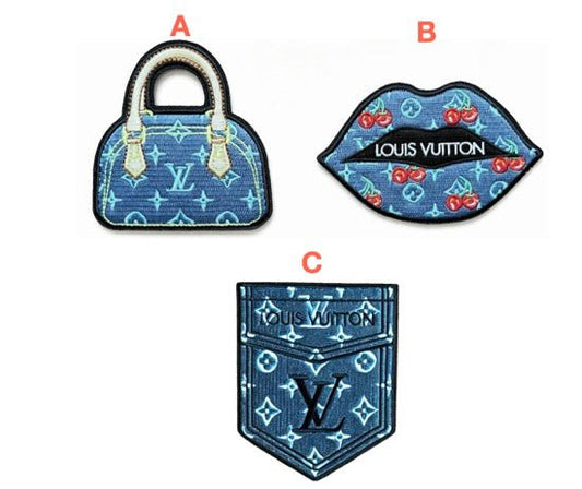 Embroidery LV Patches Custom Clothing Jackets - mingfabricstore