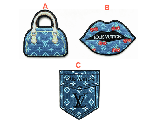 Embroidery LV Patches Custom Clothing Jackets - mingfabricstore