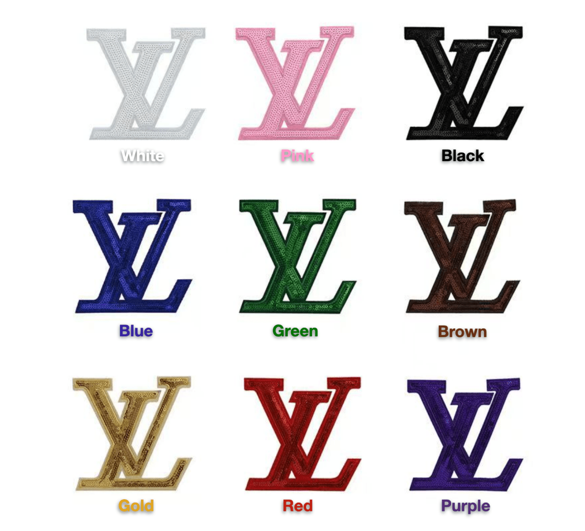 Embroidery LV Patches Custom Clothing Jackets - mingfabricstore