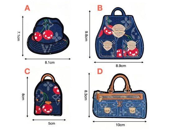 Embroidery LV Patches Custom Clothing Jackets - mingfabricstore