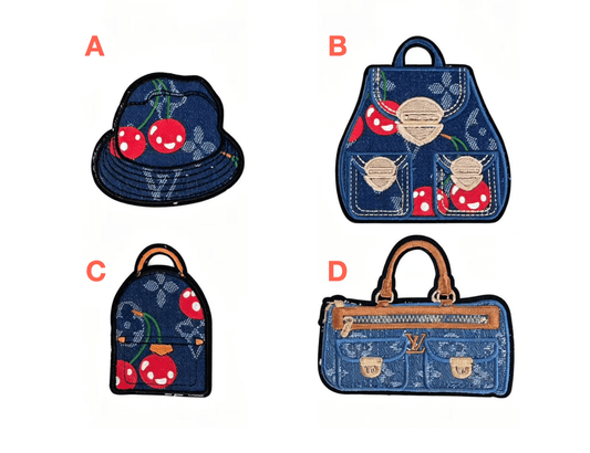 Embroidery LV Patches Custom Clothing Jackets - mingfabricstore